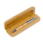 bamboe metalen pen gutier blauwschrijvend