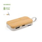 houder usb hub bamboe flow