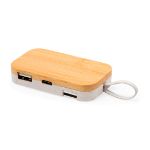 houder usb hub bamboe flow