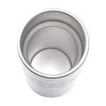 geometric recycled staal thermosbeker 280 ml