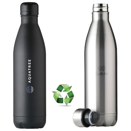drinkfles recycled roestvrij staal 750 ml