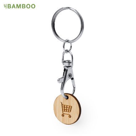munt-sleutelhanger bamboe inoki