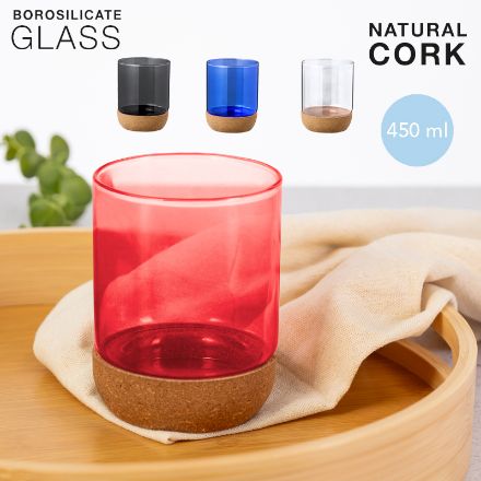 beker borosilicaat en kurk bixlo 450 ml