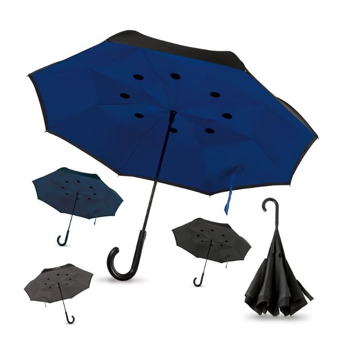 23 inch reversible paraplu, dubbellaags