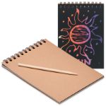 notitieboekje met kraspapier