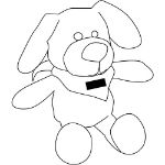 pluche hond mobi met zachte vacht