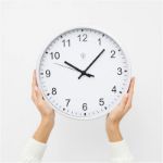 analoge radio-controlled wandklok uranus