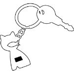 sleutelhanger kat