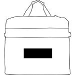 600d polyester kledinghoes met metalen haak.