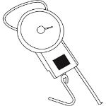 bagage weegschaal balance (tot 32 kilo) met haak