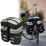 fietstassenset van polyester, inclusief regenhoes