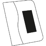 a4 schrijfmap van microfiber met blok