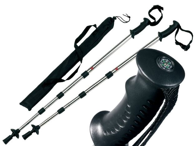 set telescopische aluminium stokken.