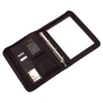 kunstlederen a4 schrijfmap met 4 ringbanden