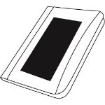 middels rits afsluitbare a4 schrijfmap