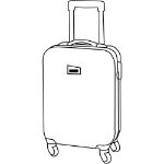 boardcase trolley hiren met afsluitbare vakken.