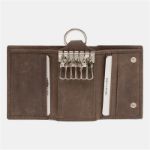 lederen sluiteletui: 1 ring, 6 hangers,