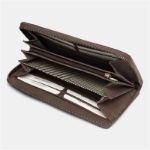 echt lederen damesportemonnee