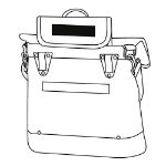 fietstas met fietshaken en schouderband