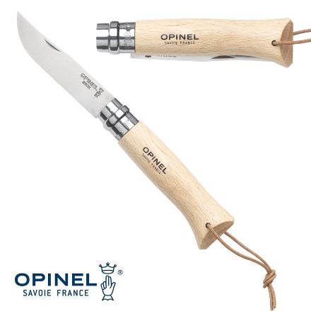 opinel inox no 08 natural zakmes