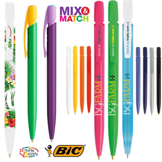 bic® media clic balpen blauwschrijvend