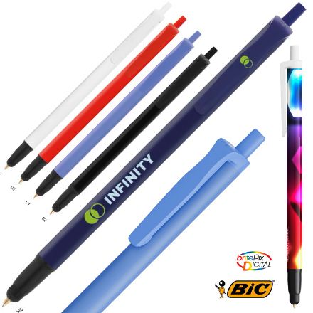 bic® clic stic stylus balpen blauwschrijvend