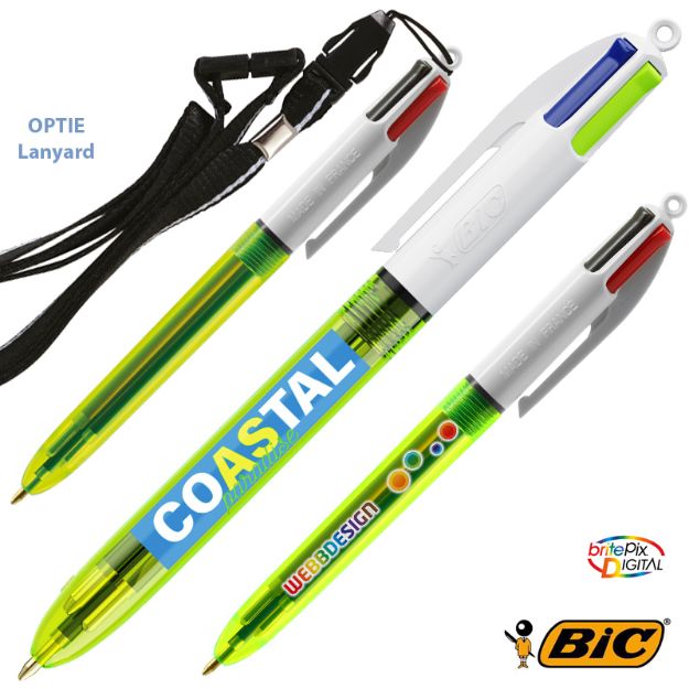 bic® 4 colours fluo balpen