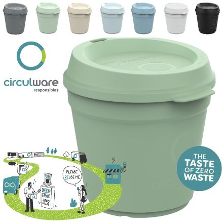 circulcup herbruikbare en stapelbare beker 200 ml