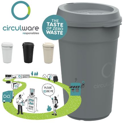 circulcup lid herbruikbare beker 400 ml