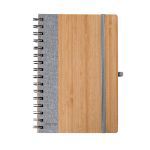 bamboe notitieboekje gasmon - grijs