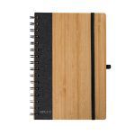 bamboe notitieboekje gasmon - zwart