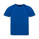 kinder t-shirt 135 gr/m2 polyester 4-6/6-8/10-12 j - blauw