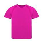 kinder t-shirt 135 gr/m2 polyester 4-6/6-8/10-12 j - fuchsia