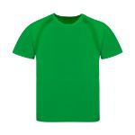 kinder t-shirt 135 gr/m2 polyester 4-6/6-8/10-12 j - groen