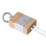 oplaadkabel van bamboe en aluminium desak