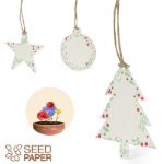 kerstdecoratie van zaadpapier boster