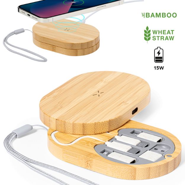 bamboe draadloze oplader eliot