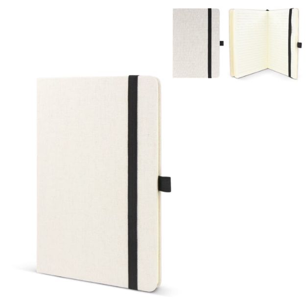 a5 notitieboek van gerecycled katoen en r-pet