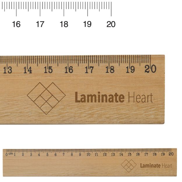 houten liniaal van cederhout 20 cm