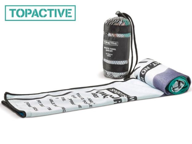 sneldrogende sporthanddoek met custom-made print e