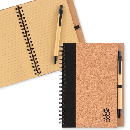 sonora pluscork kurk notitieboek met pen
