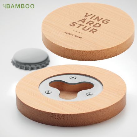 bamboe onderzetter met opener dakai