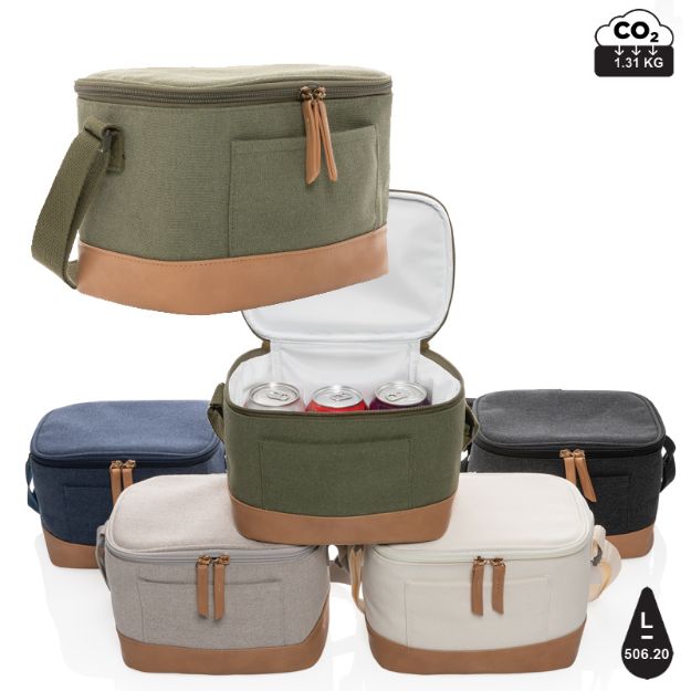 impact aware recycled canvas koeltas 6 blikjes