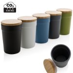 gerecycled pp mok met bamboe deksel 300 ml