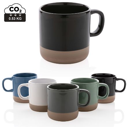 geglazuurde keramische mok 360 ml