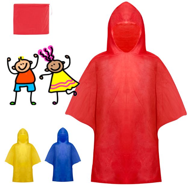 kinderponcho in hoes