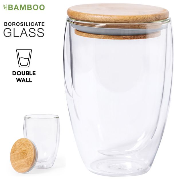 glazen thermosbeker tobby 350 ml