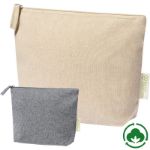 toilettas van gerecycleerd katoen plaum