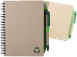 gerecycled papier spiraal notitieboek met 80 pag.