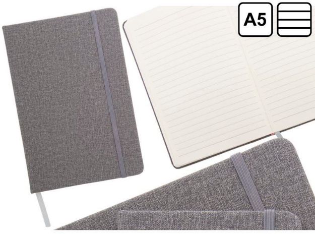 pu lederen a5 notitieboek met rubberen strap